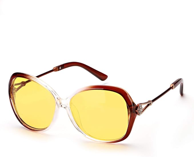 Night Vision Glasses for Driving Feirdio HD night driving glasses anti glare polarized mens women glasses