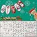 iMethod Christmas Nail Stickers - 12 Sheets Nail Decals with 1200 Xmas & Winter Designs, Easy to Apply and Remove, Perfect for Women, Girls and Kids DIY Christmas Nail Art at Home