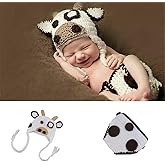 BxuanW Newborn Photography Props Outfits Boy Girl Baby Crochet Outfits Handmade Infant Photo Shoot Knitted Baby Costume Sets