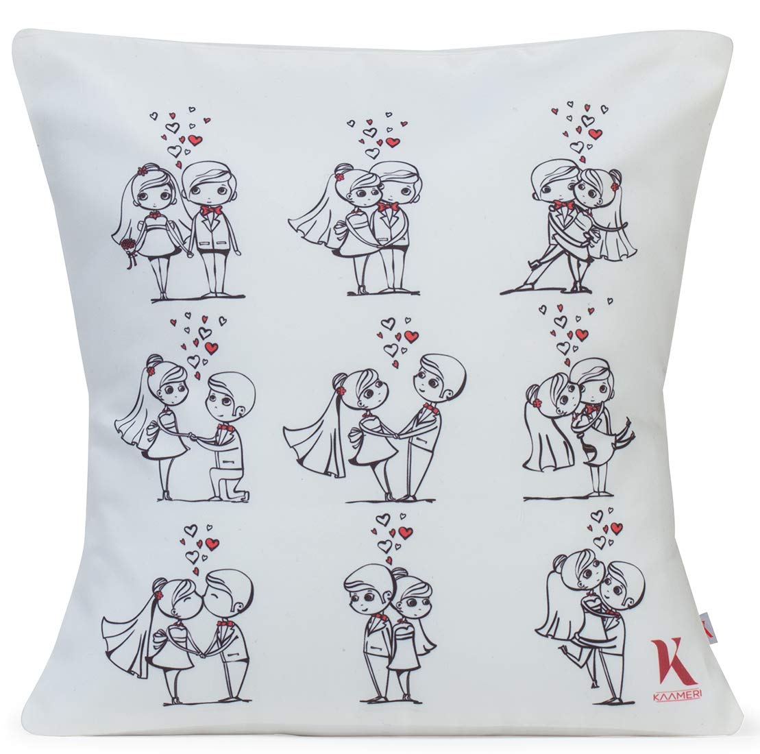 Buy Next Bazaar Kaameri Valentines Day Love Couples Cushion Cover With Filler Black 12 X 12 Gift For Girlfriend Boyfriend Wife Husband Men Birthday Online At Low Prices In India Amazon In