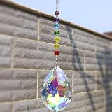 H&D Chakra Crystal Rainbow Suncatcher 76mm Bauhinia Prism Ornament view 6
