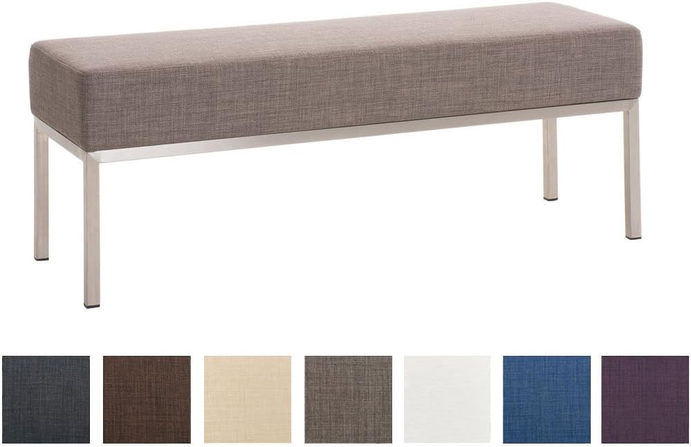 CLP Banco 3 Plazas Lamega en Tela I Banco de Espera con Base de Metal I