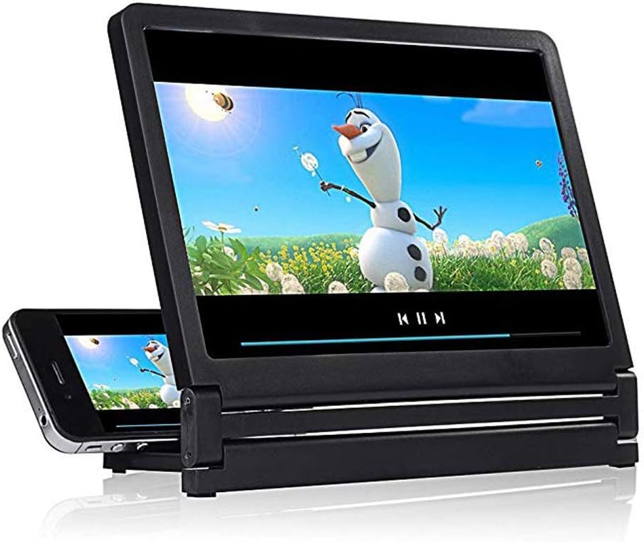 LIXFDJ Newspaper Magnifier, Cellphone Projector Enlarged Amplifier Mobile Bracket Holder 3d Hd Movie Video Stand For All Smartphone Desktop Magnifying Glass