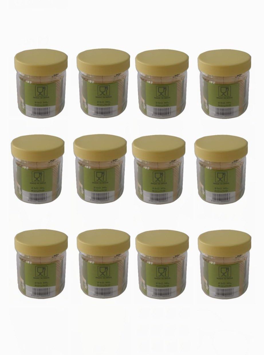 Sunpet 250ml Small Plastic Food Storage Canisters, Red (Pack of 4)