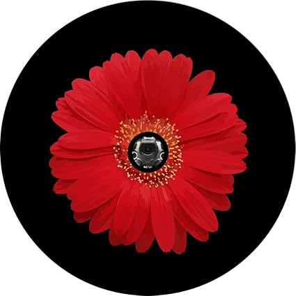 Amazon Com 2018 Wrangler Jl Back Up Camera Red Sun Flower Tire