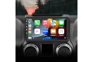 Android 13 Car Radio Stereo Compatible for Jeep Wrangler JK Gand Cherokee Dodge Ram 1500 with Wireless CarPlay Android Auto,G