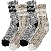 Tavaleu Womens Fuzzy Socks Soft Cozy Fluffy Slipper Socks Winter Warm Plush Sleeping Socks