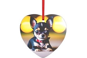 Chihuahua Dog Print Acrylic Shaped Pendant - Hanging Souvenir, for Christmas Parties,Weddings,Birthdays