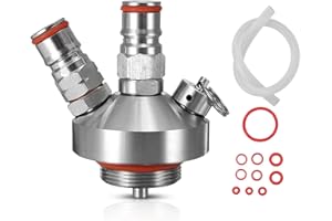 Double Ball Lock Mini Keg Dispenser, Mini Keg Dispenser Beer Tap, Stainless Steel Beverage Beer Dispenser for 2L, 3.6L, 4L, 5
