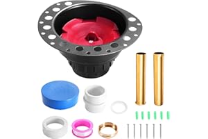 LHUKSGF Freestanding Tub Drain Rough-in Kit, Bathtub Drain Kit with PVC Adapter and Brass Tail Pipes, Compatible with Free Standing Bathtubs, Copper Bathtub and Floor Mounted Bathtub