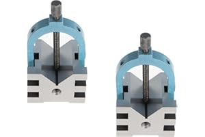 kimllier 4Pcs V-Block 2-3/8 x 2-3/4 x 2 Inch Multi-Use V Blocks Gauge Gage and Clamp Tool with Box