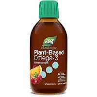 Nature's Way NutraVege Plant-based Omega-3 – Extra Strength Vegetarian Liquid Omega-3 Supplement with 1000mg EPA + DHA - Cran