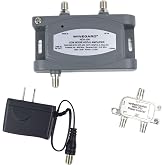Winegard Distribution Amplifier HDA-100 for HDTV and Cable TV Coax Runs | 15dB Gain Signal Distribution Amplifier for TV Antenna and Cable TV Coaxial Cable Runs, Reduces Signal Loss