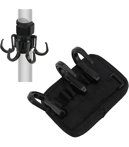 Crochet Réglable 4 Dents Pour Parasol De Plage Et Camping - Léger, Ajustable, Pour Accrocher Serviettes, Sacs, Lunettes