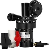 Automatic Utility Sink Pump Includes Drain Screen Check Valve &amp; Ball Valve | Installed Directly Under Sink, 1/3 HP, 115V, Gravity-free Drainage