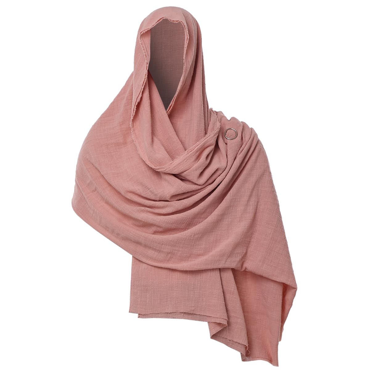 GRACEART Shawl Scarf Hood Sash Cowl Medieval Wizard Mage Costume Wrap Cloak With Brooch Pin