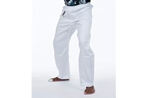 Karate Pants by Ronin - Poly/Cotton Light Weight Martial Arts Pants with Elastic Waist