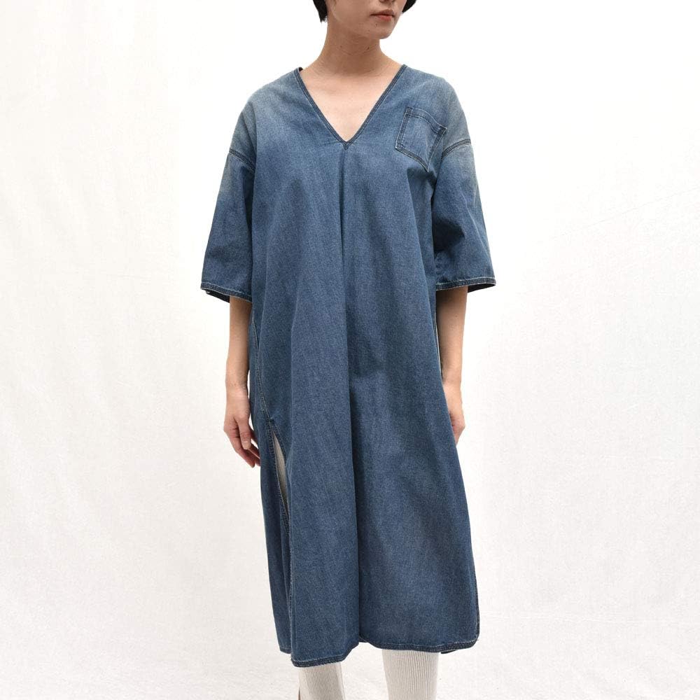 Amazon Mm6 Maison Margiela エムエム6 メゾン マルジェラ S52ct0376 Vネック デニムワンピース レディース ワンピーススーツ 通販
