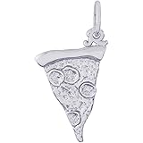 Rembrandt Charms Pizza Slice Charm, 14K White Gold