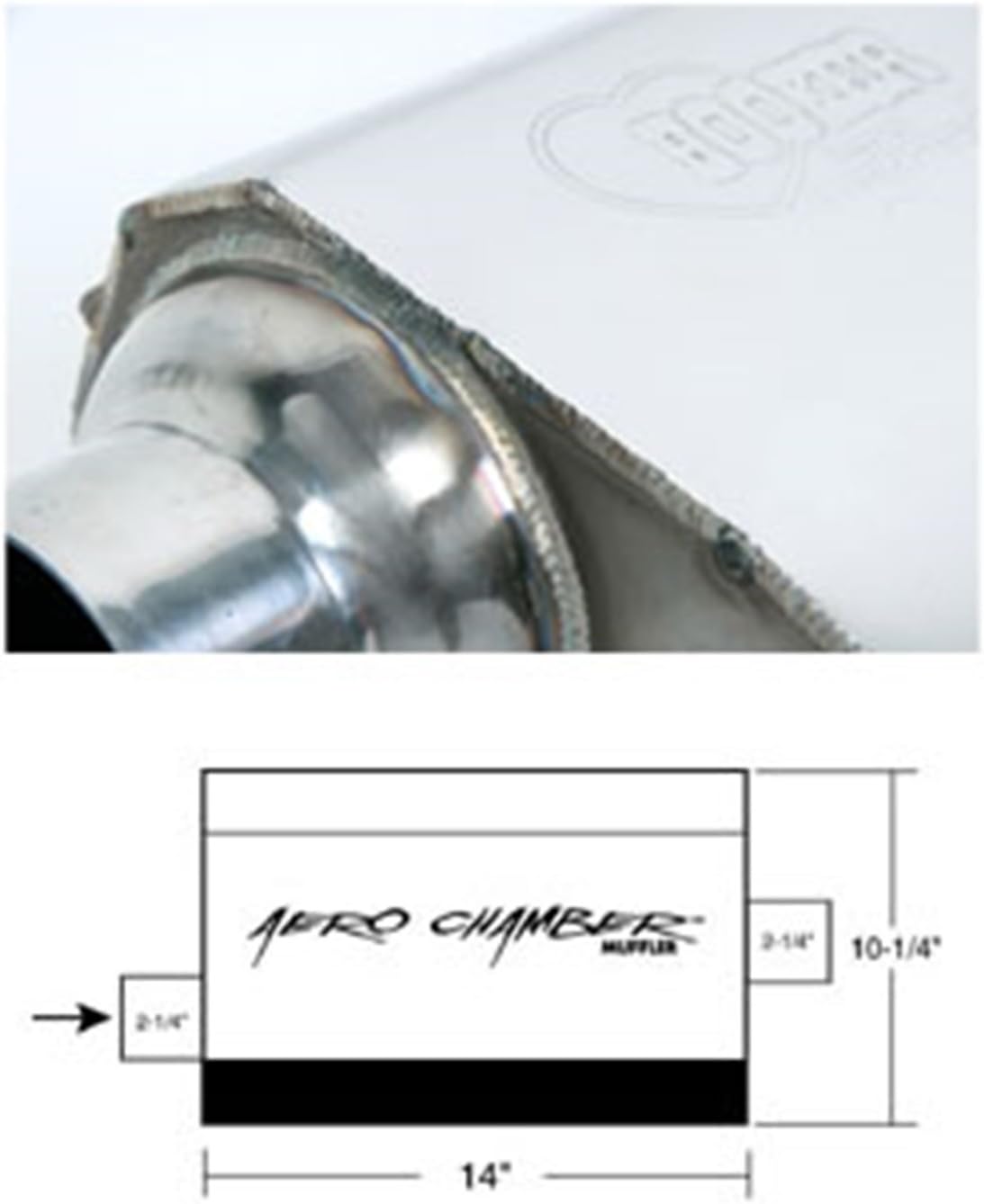 Hooker 21501HKR Aero Chamber Muffler