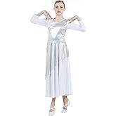 Danzcue Child Asymmetrical Praise Dance Tunic, (White Dress Not Included)
