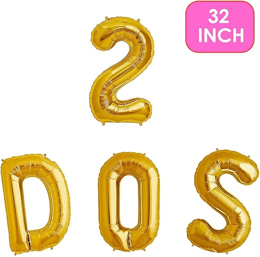 Amazon Com 32 Dos Balloons With Number 2 2nd Birthday Fiesta