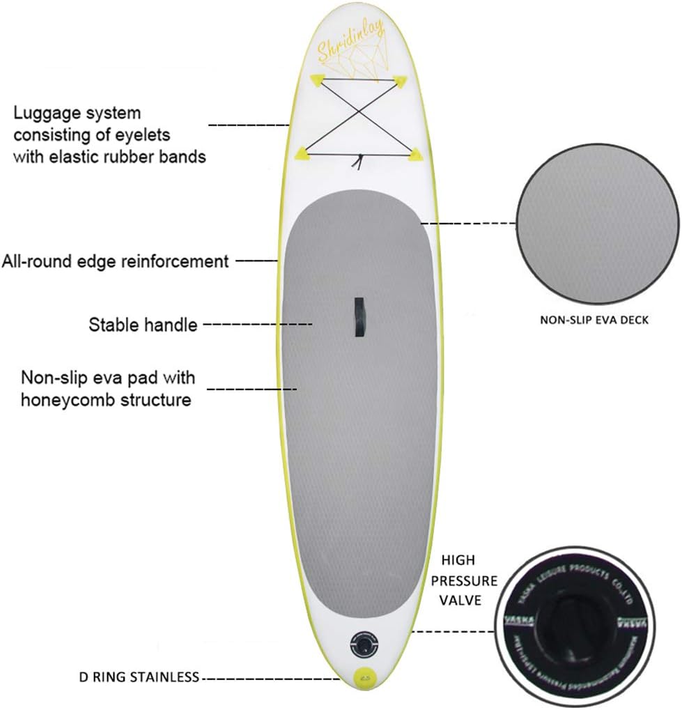 Shridinlay SUP Stand Up Paddle Board 305×71×12cm with Paddle with