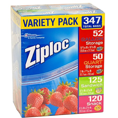 [- Ziploc Variety Pack 347 Total Bags  -]