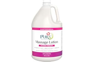 PURA 1st Wellness Professional Vitamin Therapy Massage Lotion, 128oz, Vitamin Therapy for Deep Tissue Massage, Unscented Lotion for Physical Recovery, Hydrating, Skin Moisturizing