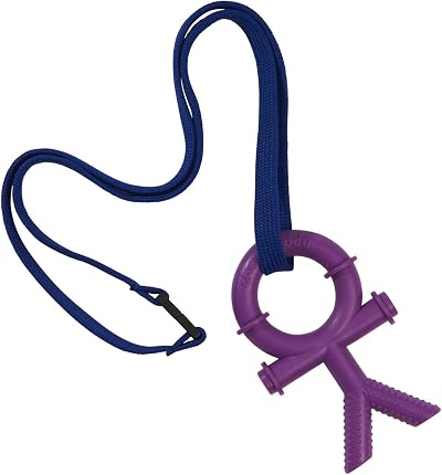 Chewbuddy Sensory Direct Chewbuddy and Lanyard Purple Teether for Kids Adults