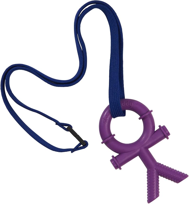 Chewbuddy Sensory Direct Chewbuddy and Lanyard Purple Teether for Kids Adults