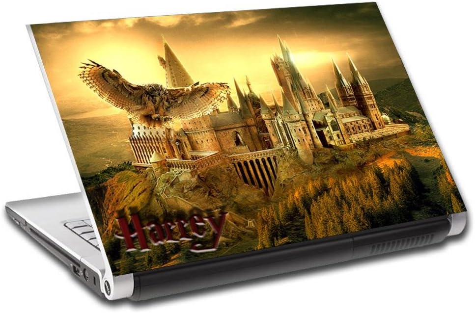 Harry Potter Hogwarts Personalized LAPTOP Skin Vinyl Decal Sticker NAME L169, 15.6"