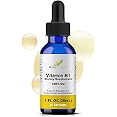 Herb-Science Vitamin B1 Liquid Drops, Thiamine, Alcohol-Free, 1 Oz | Made with Only 3 Premium Ingredients, 500% Daily Value per Serving and 36 Servings in an Easy-to-Take Vegan Liquid Formula