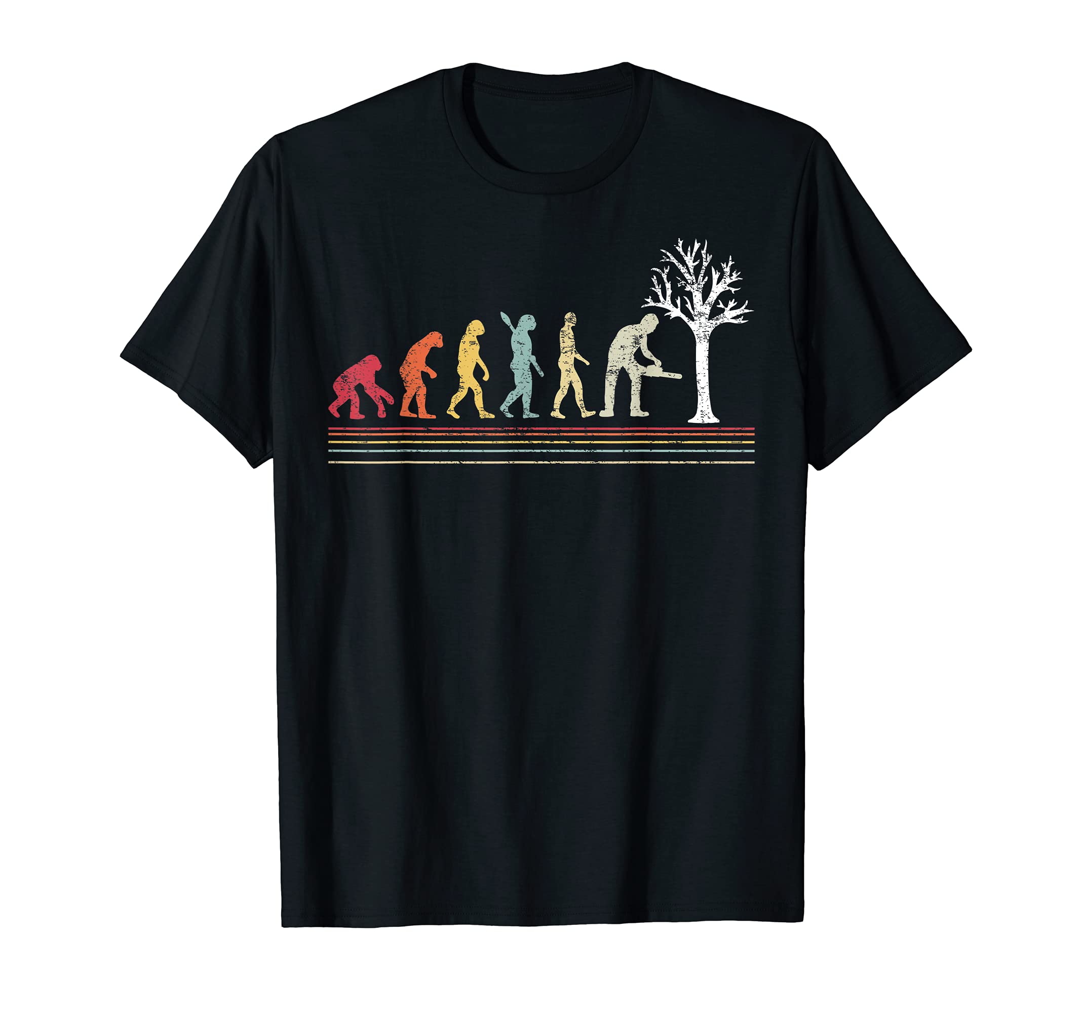Funny Arborist Chainsaw Retro Style Tree Surgeon T-Shirt