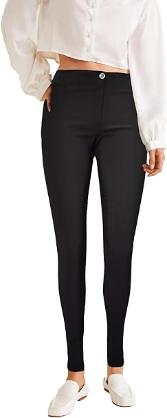 girls grey skinny school trousers