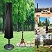 HearCare Owlike Umbrella Waterproof Covers, Patio Shade Fabric Umbrella Storage Bag with Zipper and Telescopic Rod for 7ft to 11 ft Outdoor Umbrellas