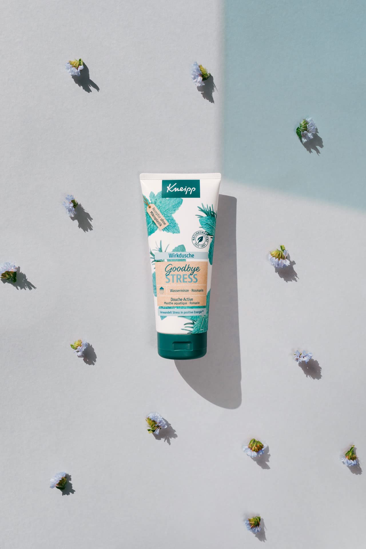 Kneipp Wirkdusche Goodbye Stress - feuchtigkeitsspendendes Duschgel mit ätherischen Ölen aus Rosmarin & Wasserminze für mehr Energie - vegan - 200ml 3