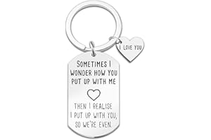 Iweca christmas funny stocking stuffers for Men adults woman for Men Husband Boyfriend From Girlfriend Wife Anniversary Birthday For Couple Keyring Women Men You Have My Heart Him Her Wedding