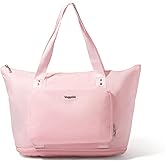 Baggallini Carryall Expandable Lightweight Travel Tote 22" Packable Folding Compact Nylon Washable Weekender w/Luggage Sleeve