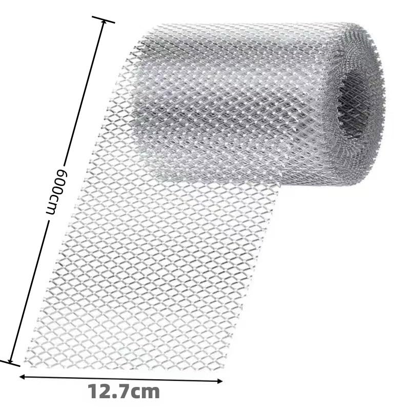 12.7CMX600CM Heavy Duty Aluminum Mesh Gutter Guard for Gutter Leaf Cutting 5" x 236"