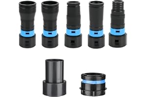 MITANSLE 7 Dust Collection Hose Adapters Kit for Home and Shop Vacuum Hose System, Expanded Adapter Set Fits Most Woodworking Power Tools and Sanders, Compatible With Multi-Brands