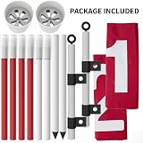THIODOON 2 Pack Golf Flag Holes Cup 6-Hole Putting Green Stand Lights 5-Section view 6