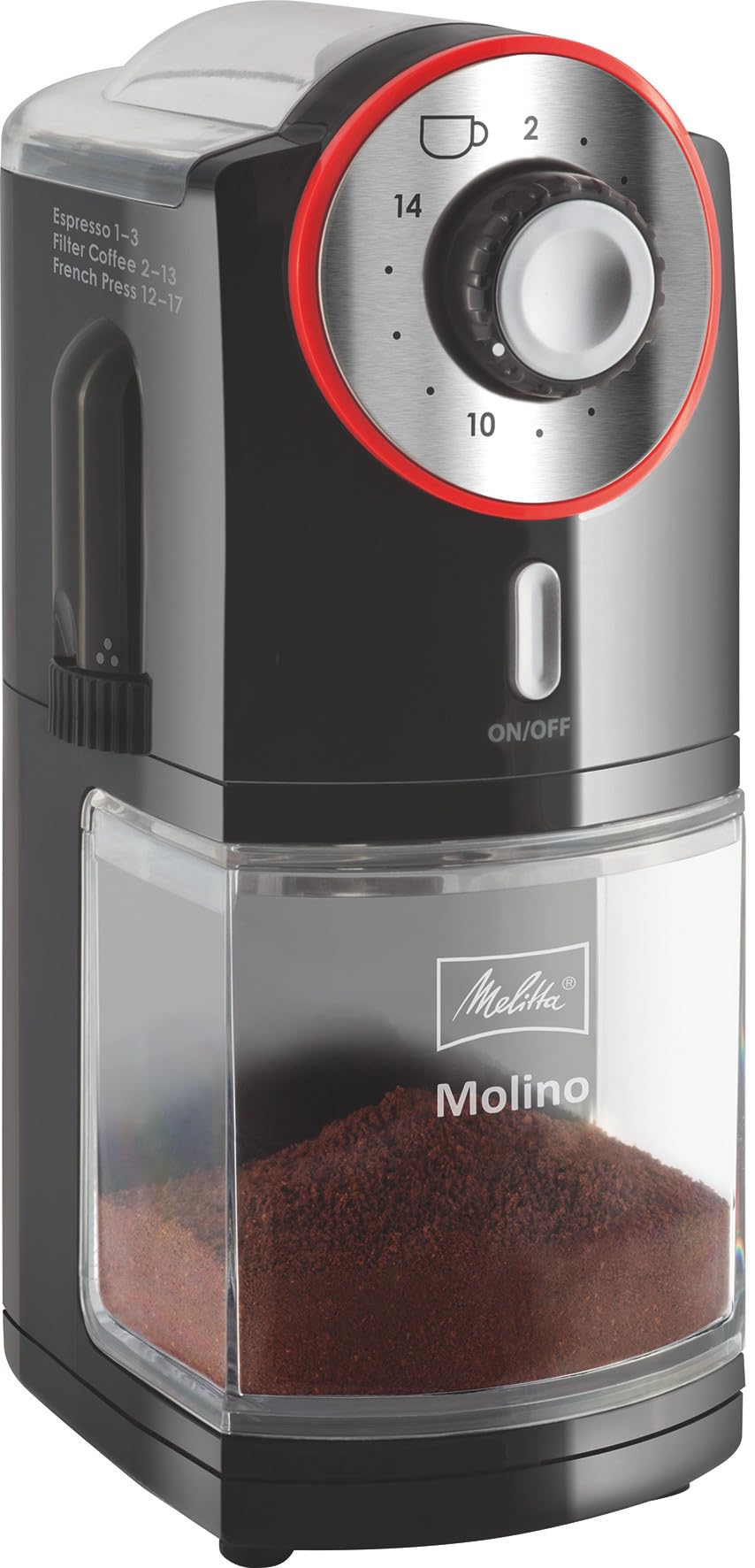 Molino Electrical Coffee Grinder Black/RED