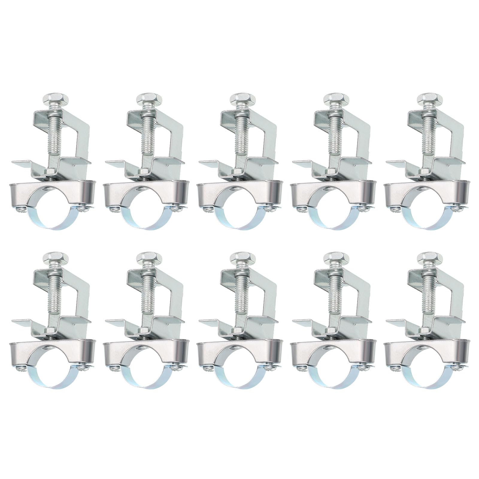 uxcell 10Pcs Conduit Hanger with Beam Clamp Fit for 1"(25mm) Pipe Support Bracket Cable Hangers for I-Beam, Conduit, Pipe, Cable