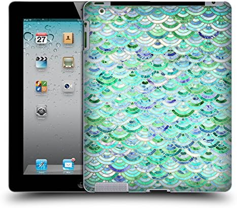 Official Micklyn Le Feuvre Mosaic In Mint Quartz And Jade Marble Patterns Hard Back Case for Apple iPad 2