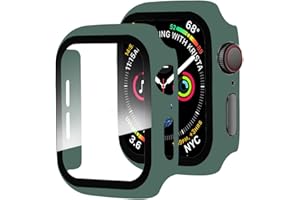 Miimall Compatible with Apple Watch SE Series 6 5 4 40mm Case with Screen Protector, Anti-Scratch Shockproof Matte Hard PC an
