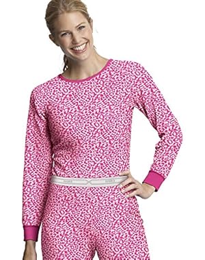Women's X-Temp153; Thermal Printed Crew_Pink Leopard