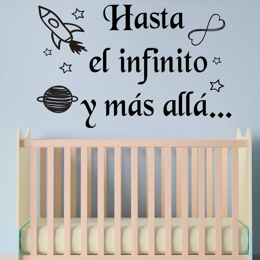 Docliick® Vinilos de pared decorativo con frase decorativaHASTA EL