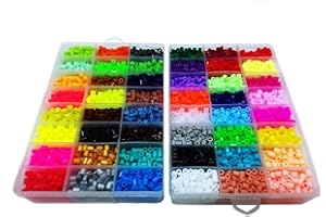 BANCHELLE Melting Beads 5 mm Fuse Beads Refills for 5 mm Fuse Bead Board, 48 Colors, 7600 PCS