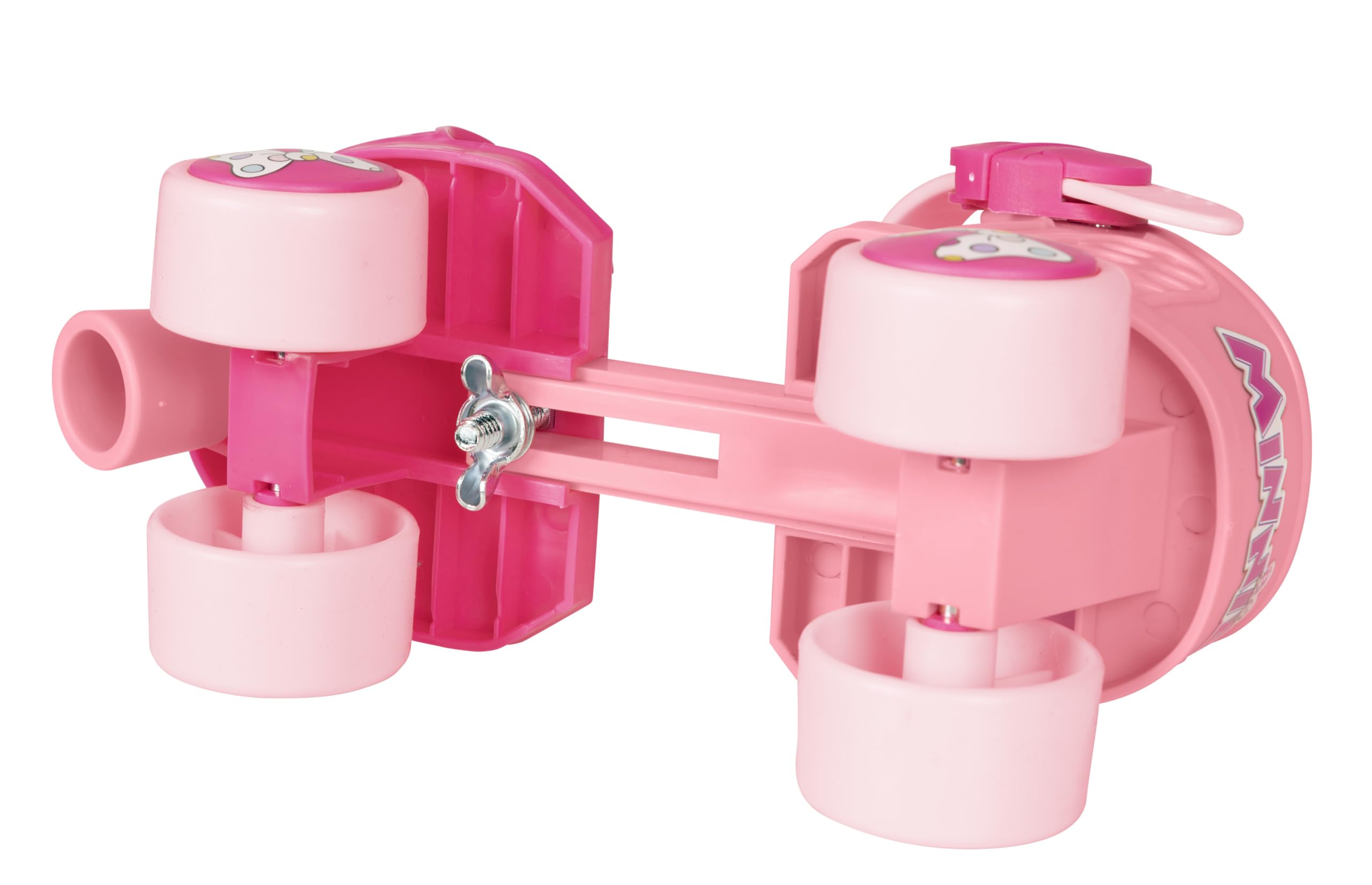 Minnie Mouse Junior Skates Includes Knee and Elbow Pads, Size Adjustable Design for Growing Feet